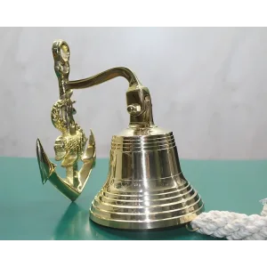 Pirinç Duvara Asmalı Çapalı Çan