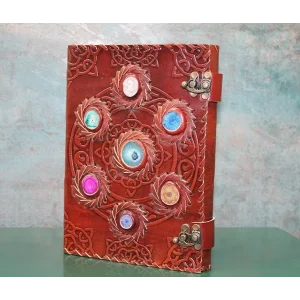 Taşlı Deri Defter Model 12