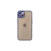 iPhone 13 Mini Kılıf Montreal Silikon Kapak - Lacivert-(5796) - EMTHBA2429-3349