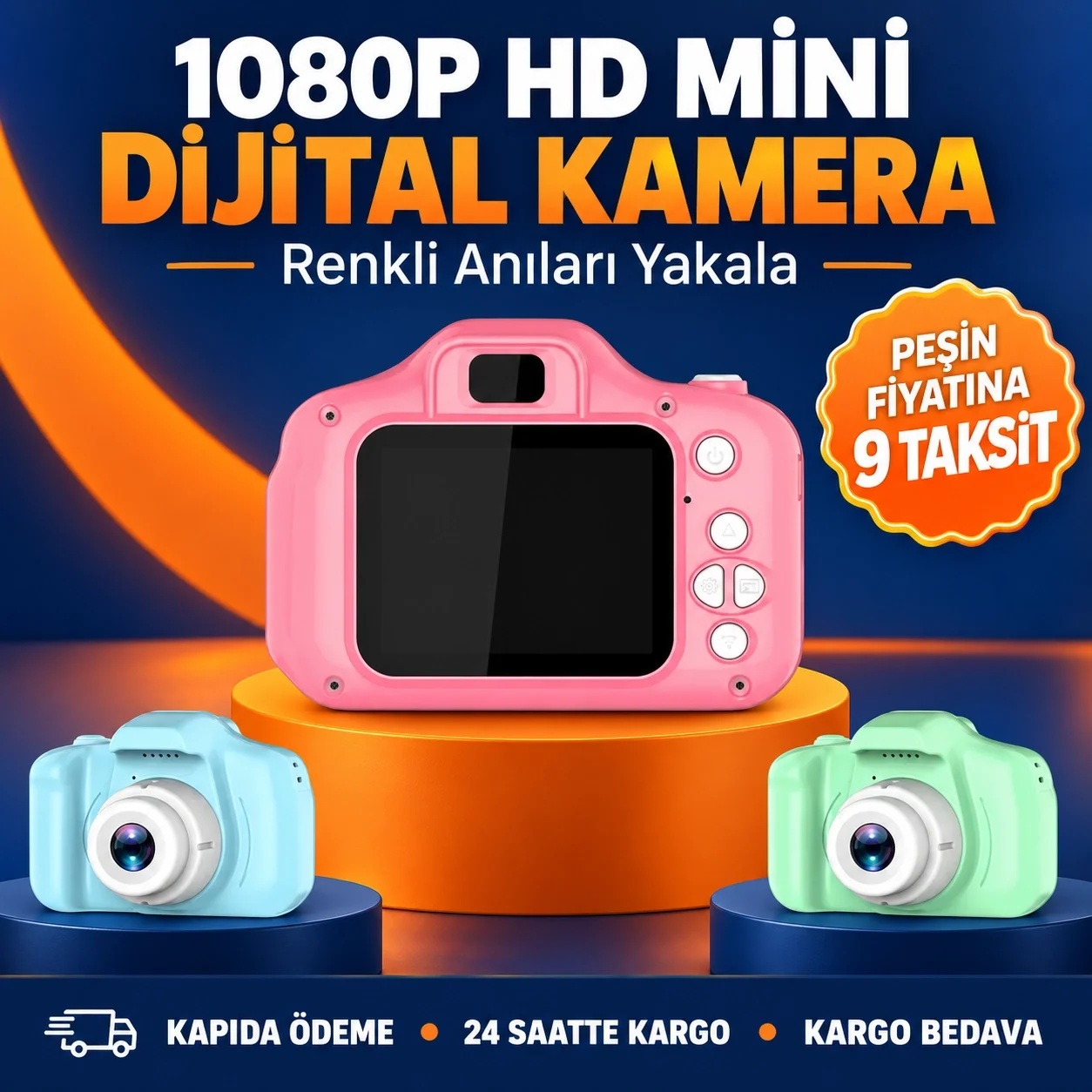 Kompakt Dijital Kamera HD Video ve Fotoğraf Kayıt Özellikli USB Şarjlı Mini Cihaz Yeni Nesil