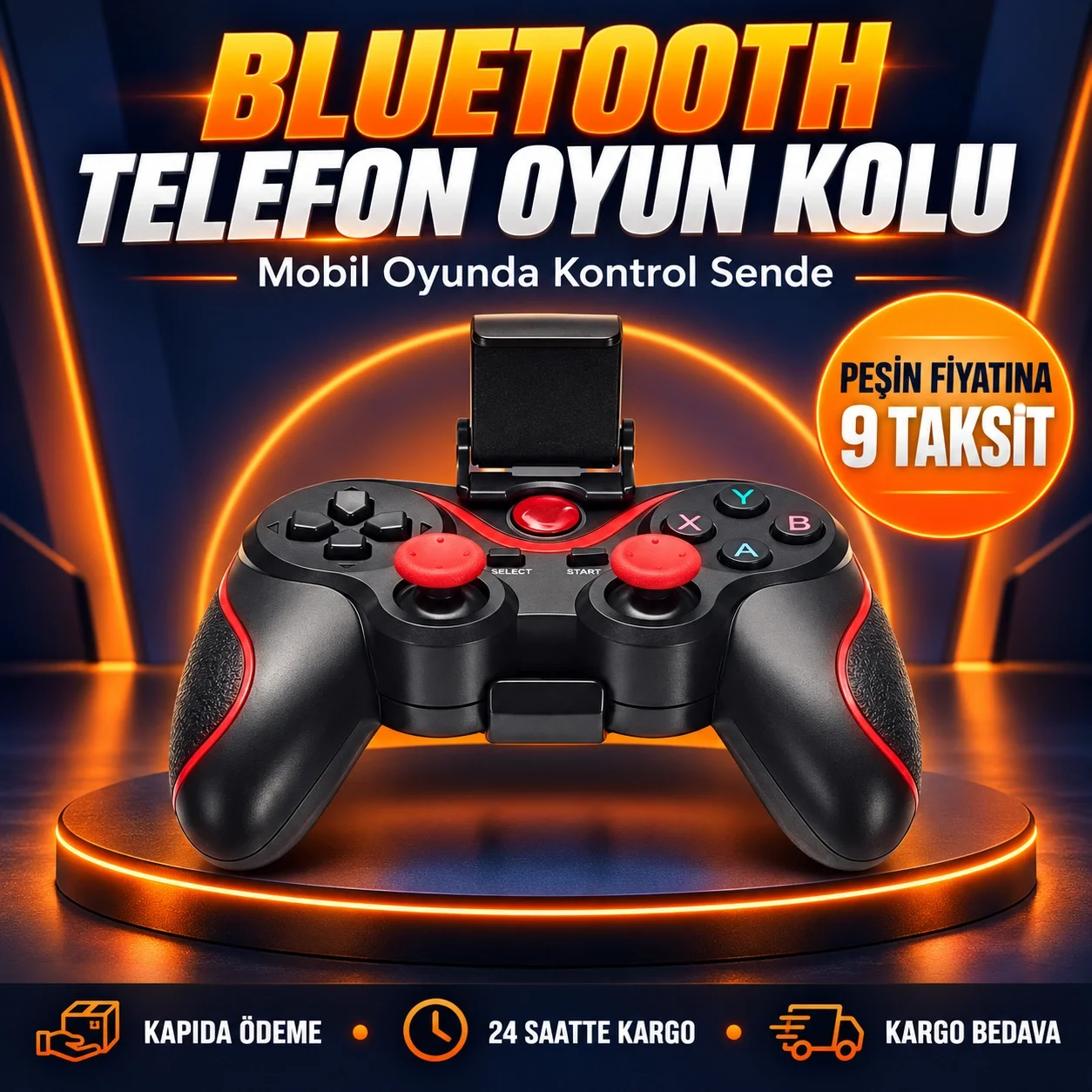 Gelişmiş Kontrol Hassasiyeti Sunan Kablosuz Bluetooth Oyun Kolu
