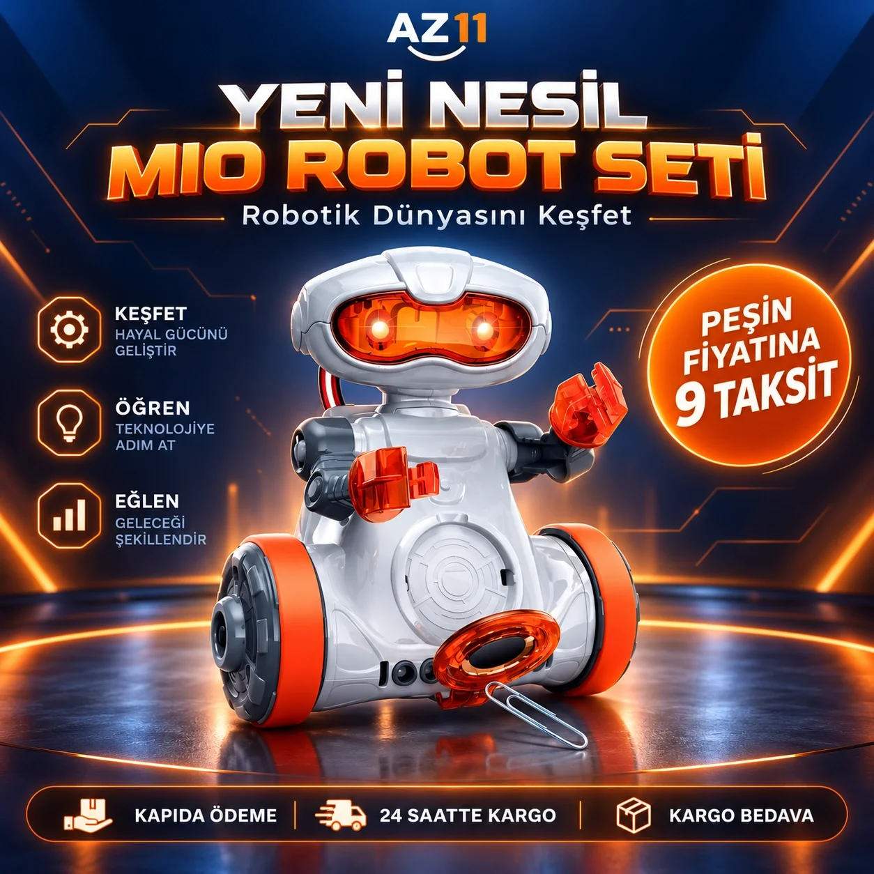 64957 Robotik Laboratuvarı - Mio Robot (Yeni Nesil) +8 yaş
