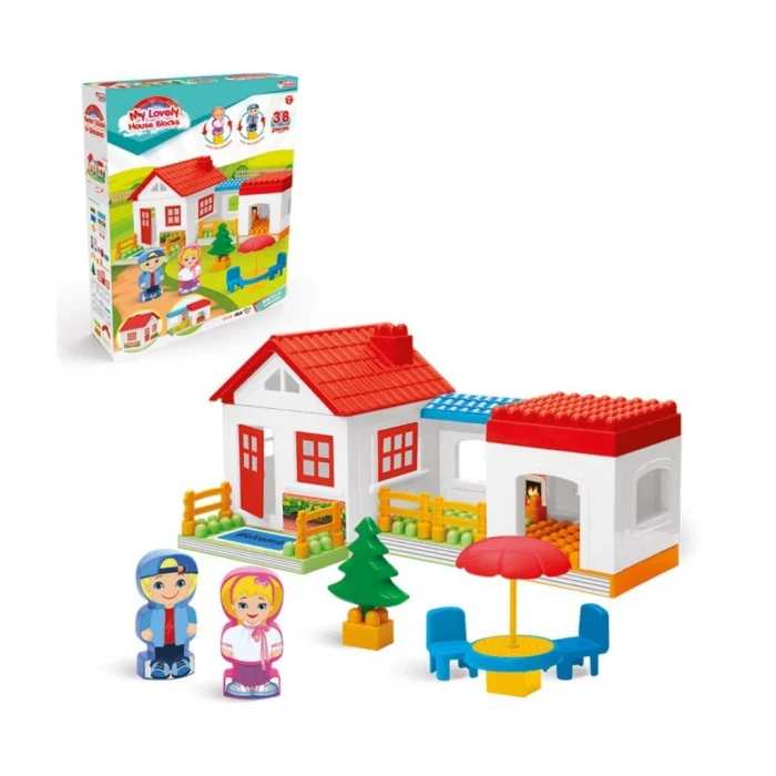 03135 Tek Katlı Ev Blokları 36 Parça