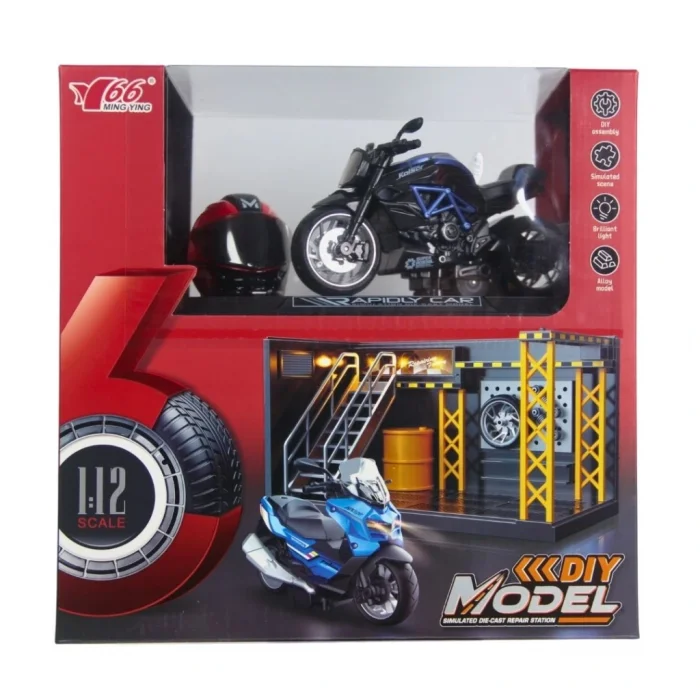 1/12 Motosiklet Gustav PB 3R Sesli ve Işıklı