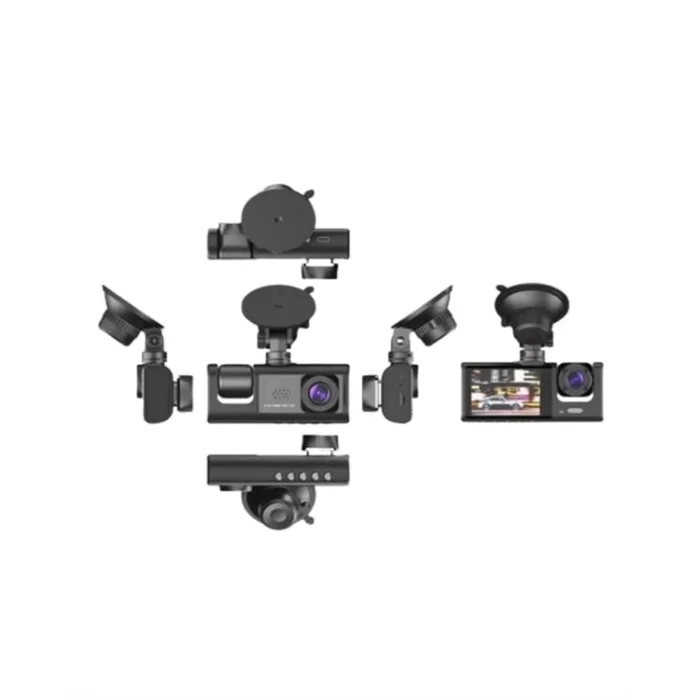 1. 3 Kameralı Full HD Araç Kamerası – Ön, İç ve Arka Görüş ile %100 Kapsama