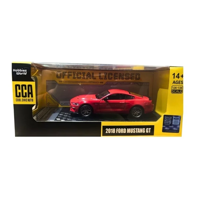 Detayli 1/32 Olcek 2018 Ford Mustang GT Kirmizi Kasik Model Araba Vitrin Icin 1 Adet BX-313412