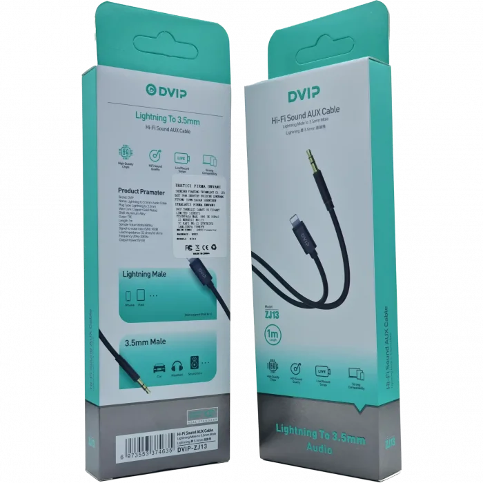 1 Metre Aux Çevirici Apple iPhone Lightning Dönüştürücü Dvip ZJ13