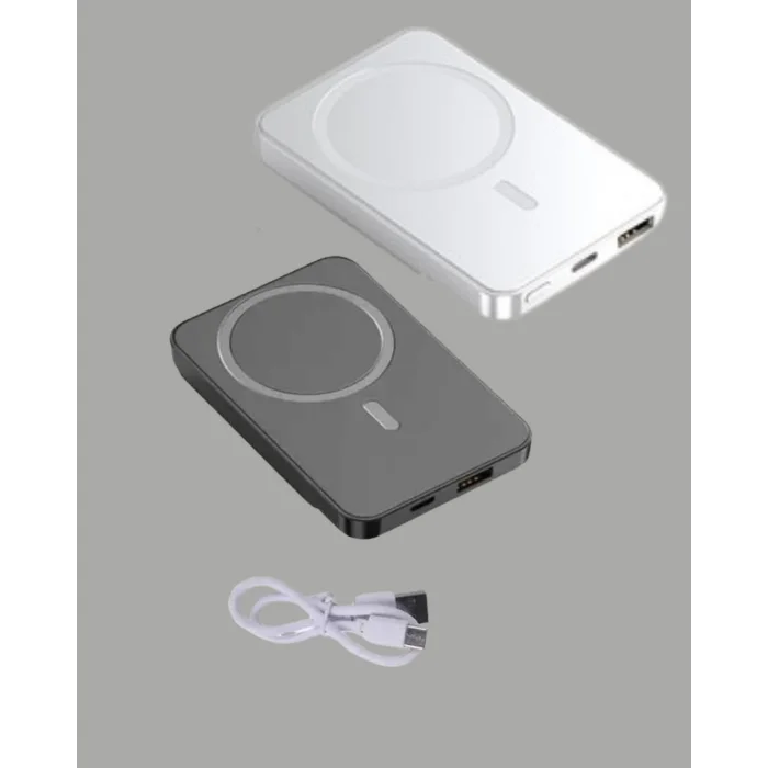 10000mAh Kapasiteli Manyetik USB-C ve Kablosuz Powerbank W09