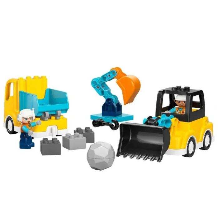 10475 Duplo 3ü1 arada İnşaat Araçları 22 parça +2 yaş