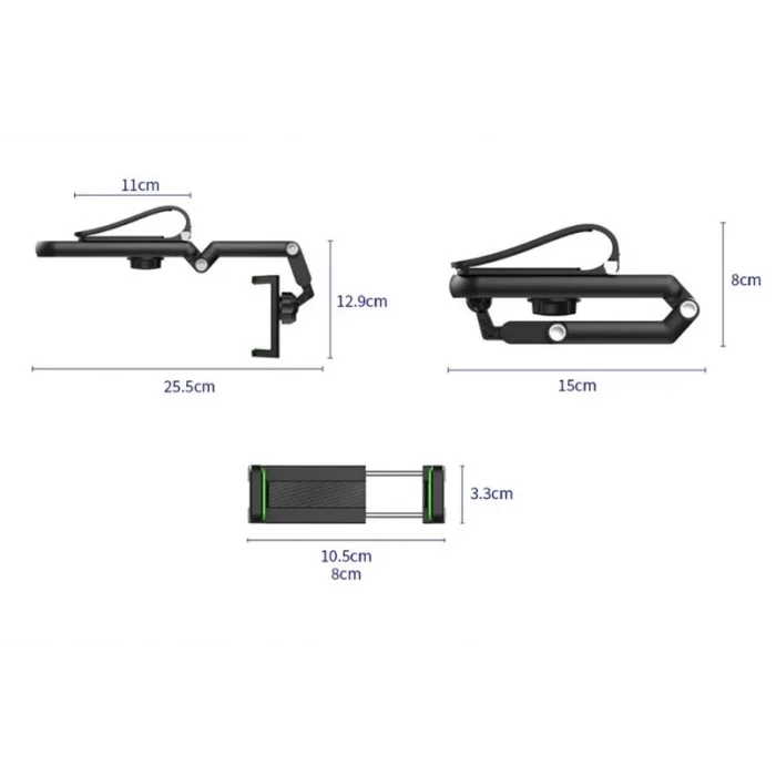 1080° Dönebilen Çok Fonksiyonlu Telefon Tutucu