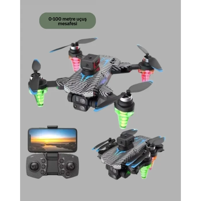 1080P Kameralı Drone Katlanabilir Tasarım Kolay Kullanım