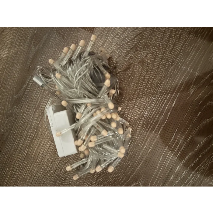 10m 100 Led Damla Uçlu Pembe Işık Şeffaf Kablo Mz-17-9