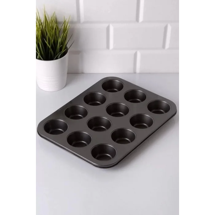 12li Yanmaz Yapışmaz Muffin Kek Kalıbı