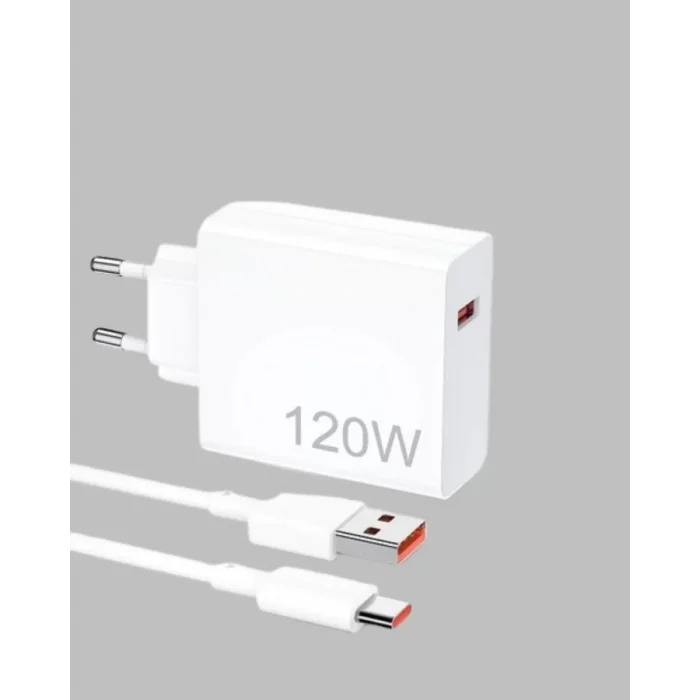 120 Watt Hızlı Şarj Adaptörü Samsung S20 S21 S22 S23 Uyumlu