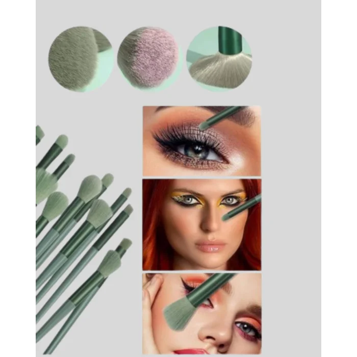 13 Parça Makyaj Fırça Seti – Ergonomik Dökülme Yapmayan Taşınabilir