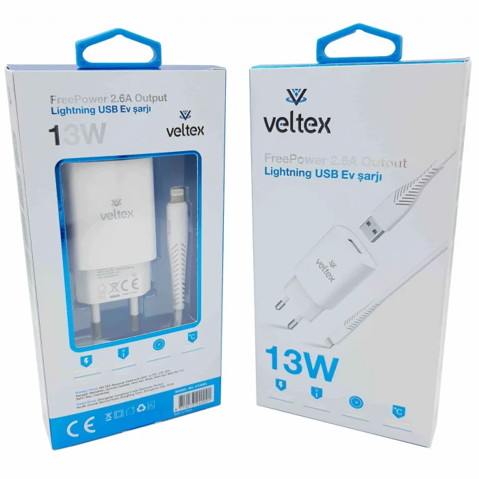 13W 2.6A İphone Şarj Aleti Veltex VTX-002