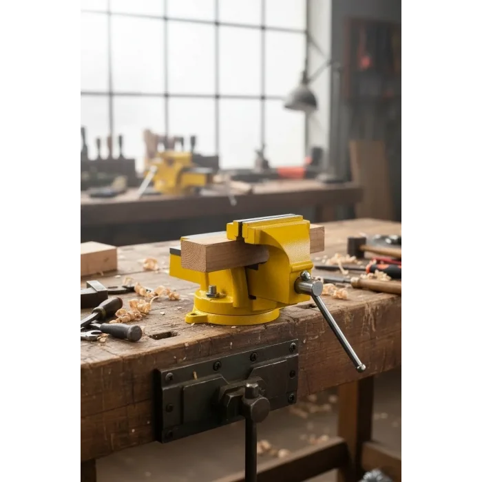 150 mm Profesyonel Sabit Tezgah Mengenesi Metal Masa Atölye ve Tamir Mengenesi