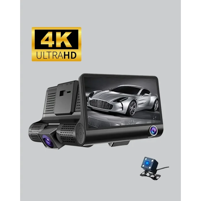 170° Geniş Açılı Araç Kamerası – 4.0” IPS Ekranlı Full HD DVR