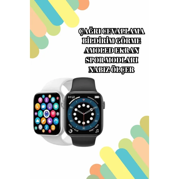 2025 Model Akıllı Saat ve Bluetooth Kulaklık 5.0 Bluetooth Bağlantılı Dokunmatik Ekran