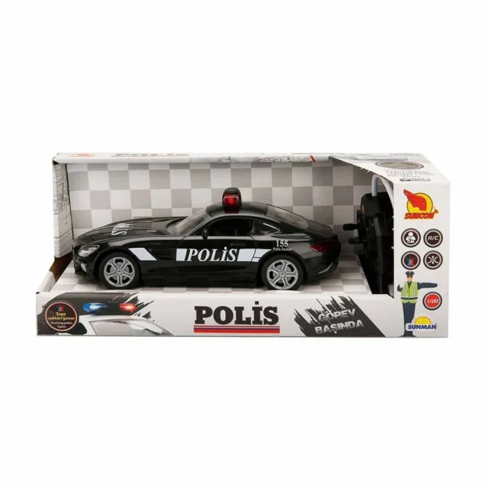 20357 Uzaktan Kumandalı Işıklı Polis Arabası 21 cm  NessiWorld