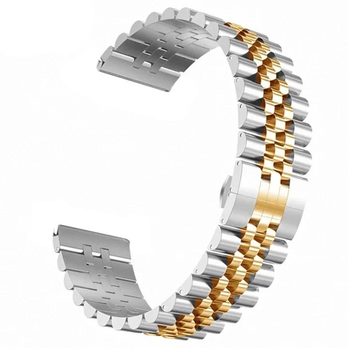 22MM Gear S3 Watch 4 -GT2 GT2E 46MM KayışKordon Seramik Paslanmaz Çelik-(5775)