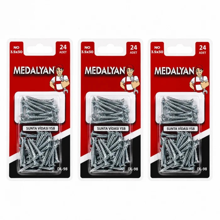 288 Adet 3.5x30 12x24pcs Sunta Vidası Bx40