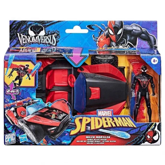 2in1 Spider-Man Venom Versus Miles Morales Remix Blast Racer Oyun Seti