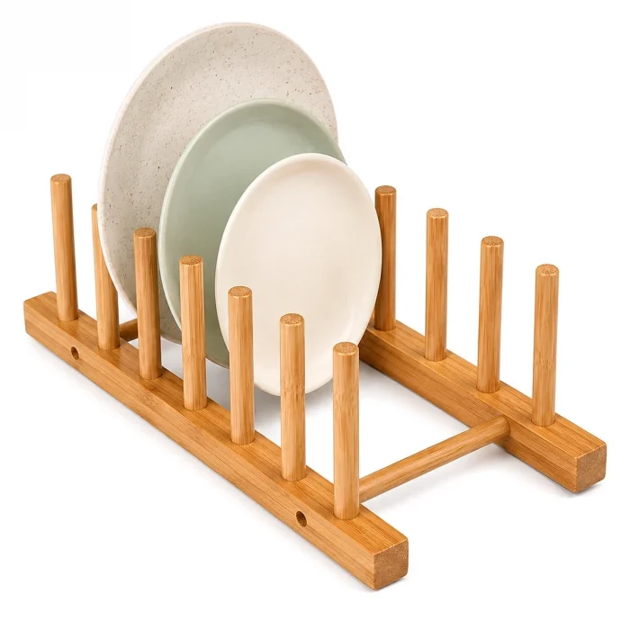 2pcs Bambu - Ahşap Tezgah Üstü Tabaklık - Bulaşıklık Bx40