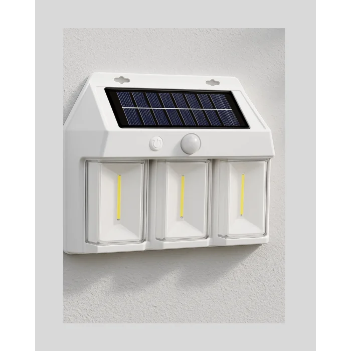 3 in 1 Solar Duvar Lambası – IP65 Su Geçirmez Hareket Sensörlü