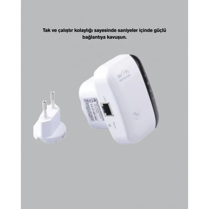 300 Mbps Kablosuz WiFi Menzil Genişletici – Repeater & AP Modu