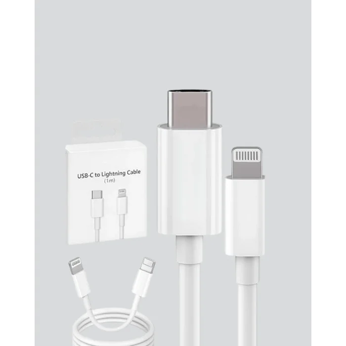 30W Type-C Lightning Hızlı Şarj Kablosu 1.2m iPhone Uyumlu