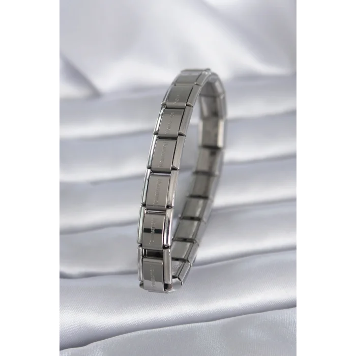 316L Çelik Gümüş Renk Yazılı Nomination Model Kadın Bileklik