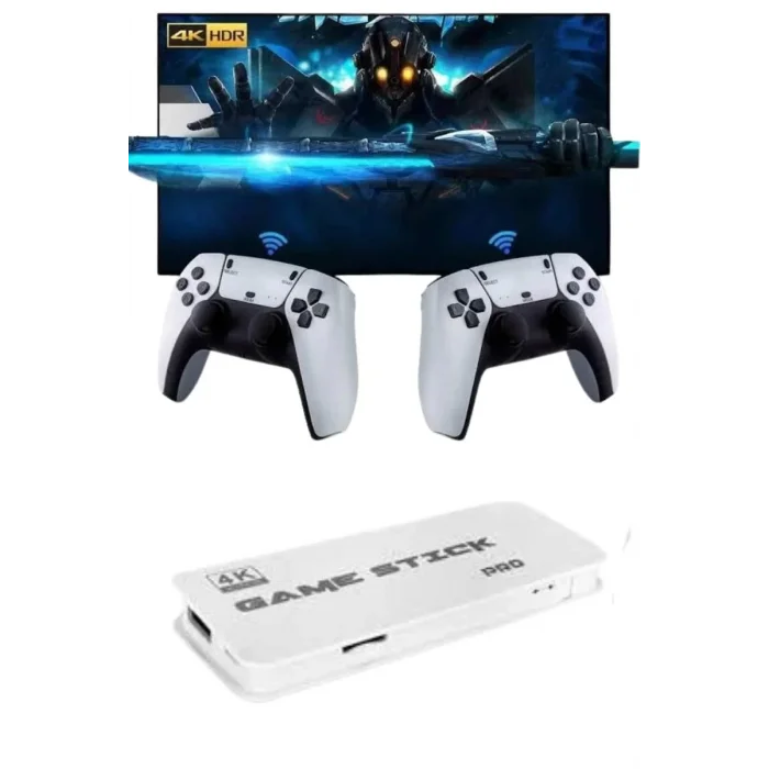 3D 4K HD 2.4G Game Stick 4K Ultra Hd Oyun Konsolu Çift Kollu