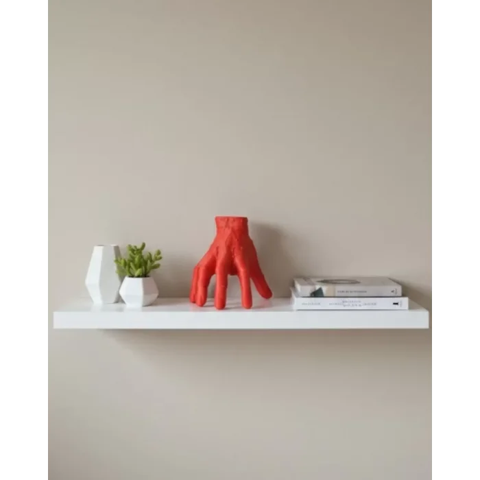 3D Kırmızı El Biblo 17x16 cm Sanatsal ve Dikkat Çekici Dekor