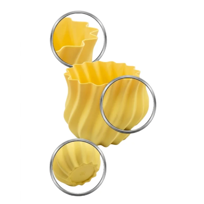 3D KIVRIMLI VAZO SARI