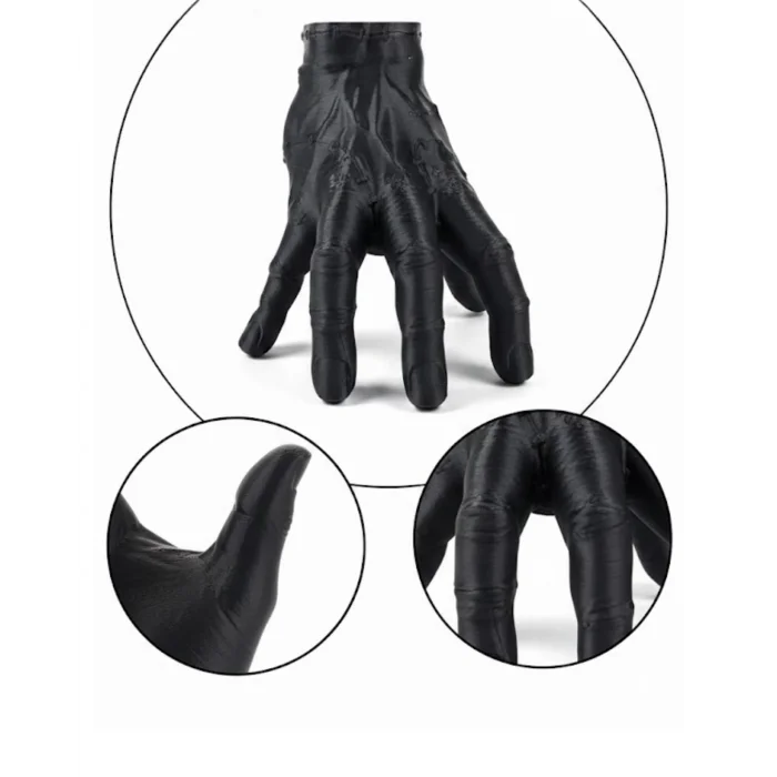 3D Modern Siyah El Biblo 17x16 cm Ev ve Ofis Dekorasyonu