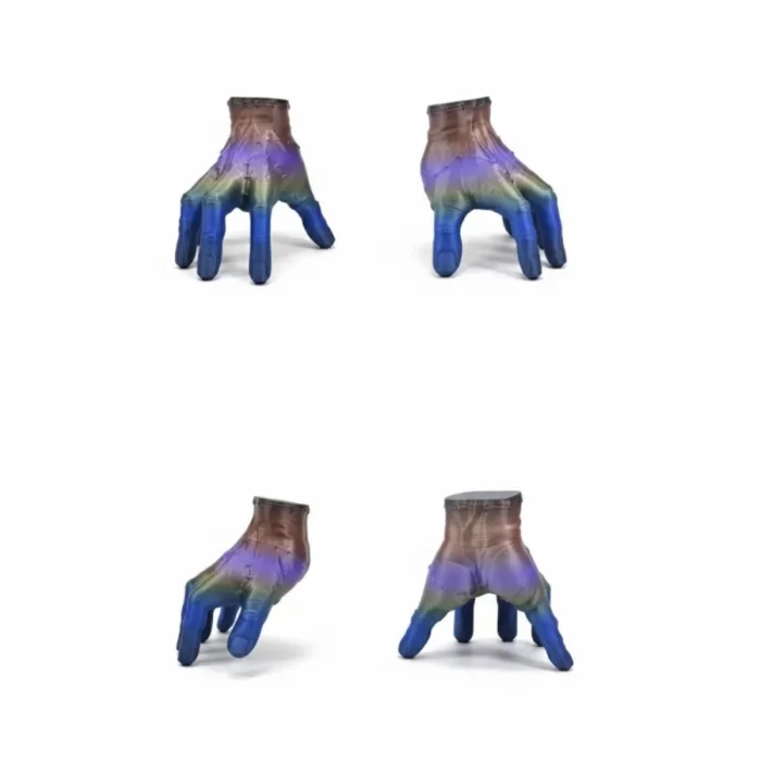 3D Multicolor El Biblo 27x22 cm Sanatsal ve Dikkat Çekici Dekor