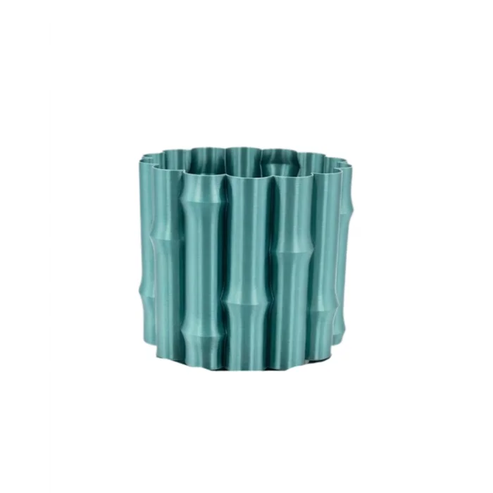 3D PARLAK YEŞİL VAZO