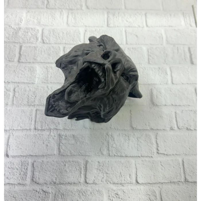 3D Siyah Ayı Başı Duvar Dekoru Modern Asılabilir Heykel 25x19 cm