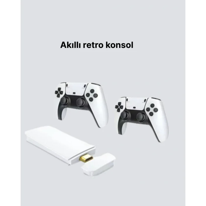 3D ve 4K Görüntü Kaliteli Çok Oyunculu Retro Oyun Konsolu