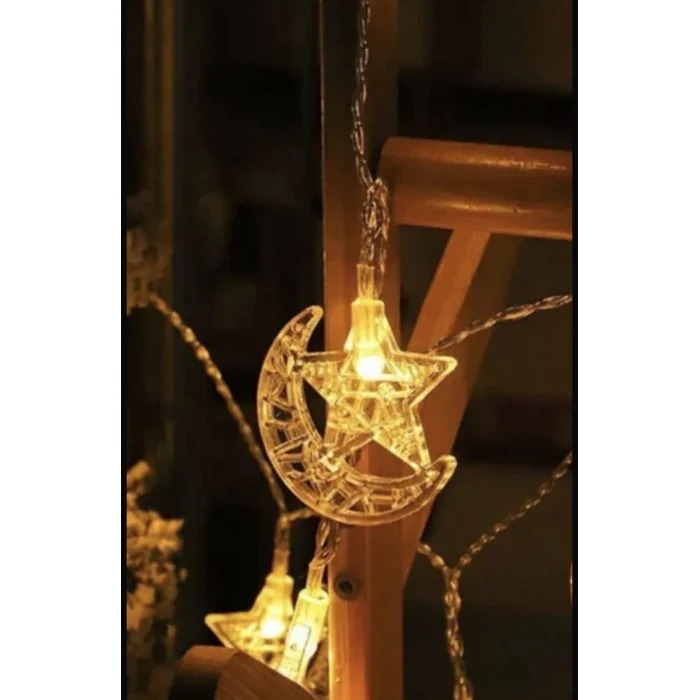 3m 20 Led 2 Kademeli Ay-yıldız Pilli Led Işık Mz-306