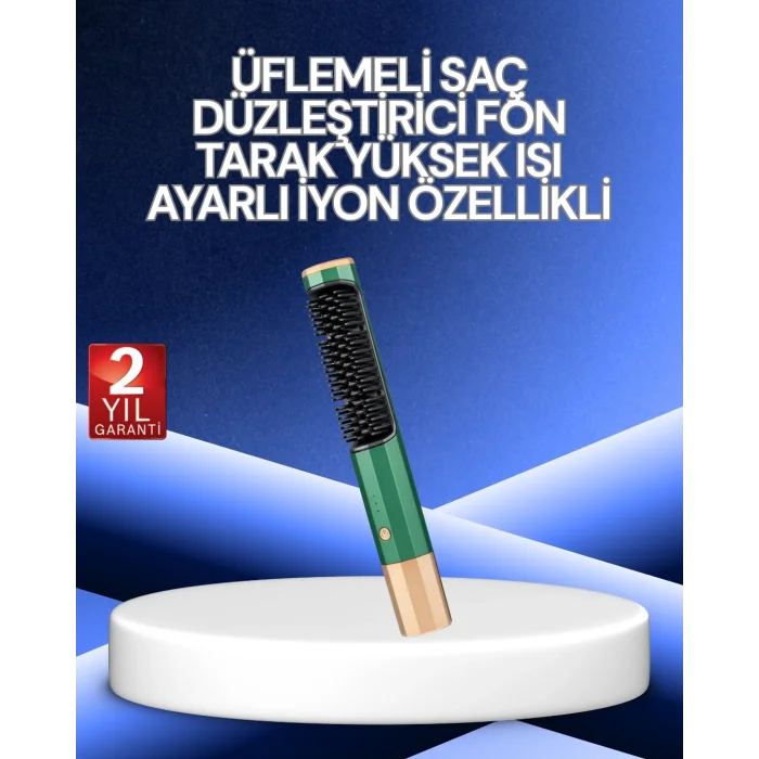 3’ü 1 Arada Saç Şekillendirme Seti – Kurutma, Düzleştirme, Tarama