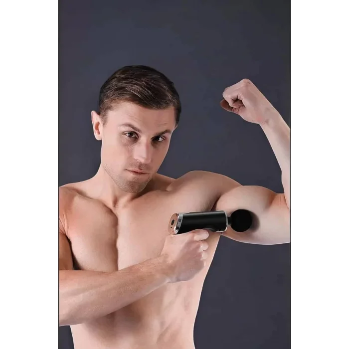 4 Başlıklı Darbeli Şarjlı Masaj Aleti Tabancası Kablosuz