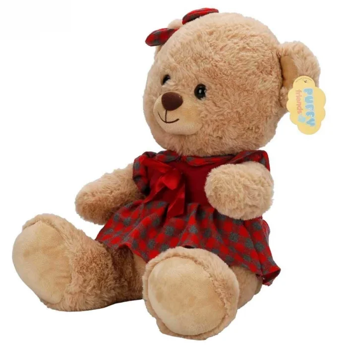 Elbiseli 32 cm Peluş Ayı Oyuncak – Yumuşak Dolgulu Sevimli Hediye ve Aksesuar BX-313532