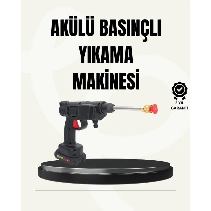 48V Şarjlı Basınçlı Yıkama Makinesi Kablosuz Su Tabancası
