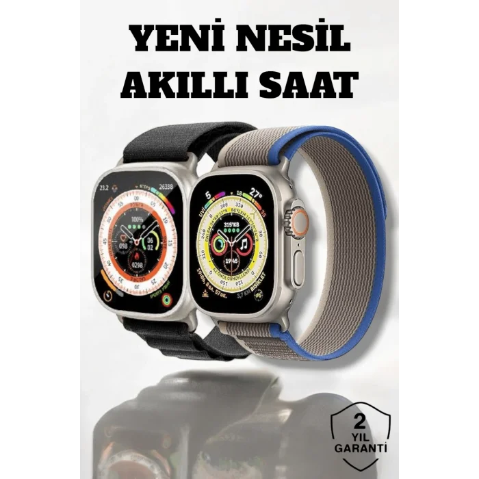 49MM Ekranlı, Kan Basıncı ve Adımsayar Özellikli Bluetooth Akıllı Saat