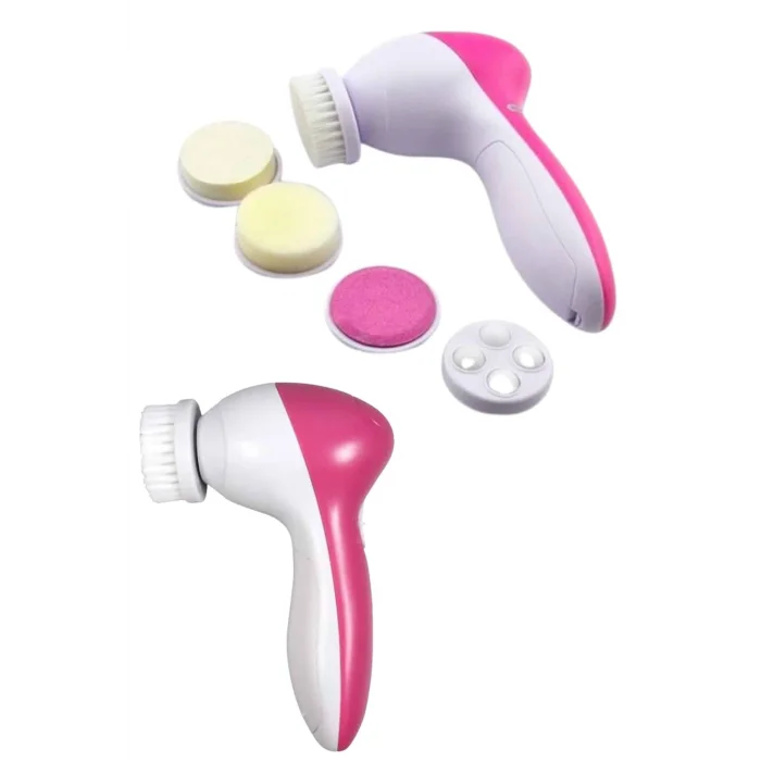 5 Başlıklı Cilt Temizleme Cihazı Ultra Kaliteli Yumuşak Kırşıklık Karşıtı