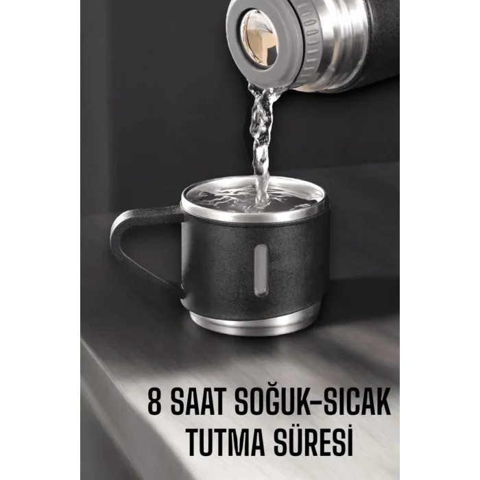 500 ml Kapasiteli Taşınabilir Basınçlı Termos Seti Günlük Kullanım için İdeal