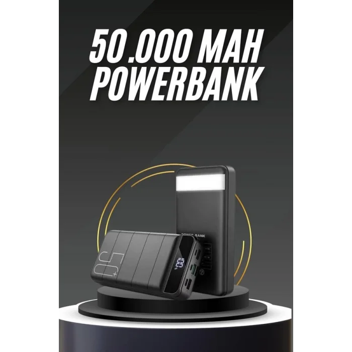 50.000 Mah Led Dijital Göstergeli USB Çıkışı Powerbank
