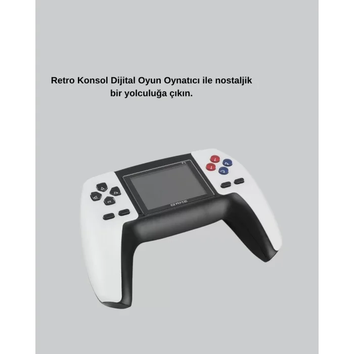 520 Klasik Oyunlu P5™ ControllerView Retro Konsol – Şarjlı  Ergonomik Tasarım